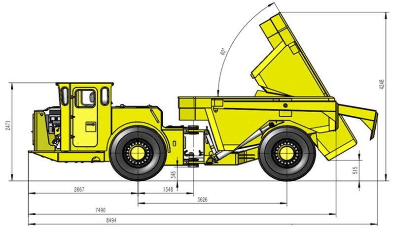 15T Underground Truck