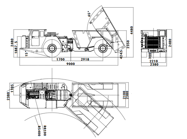 20T Underground Truck