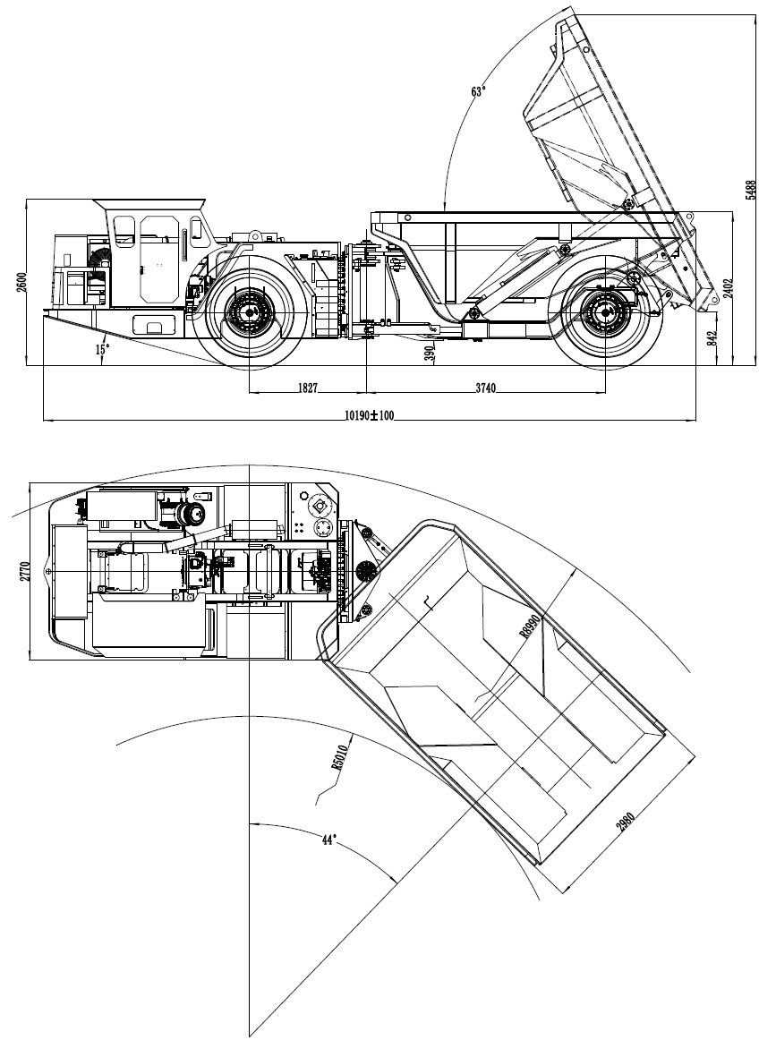 30T Underground Truck