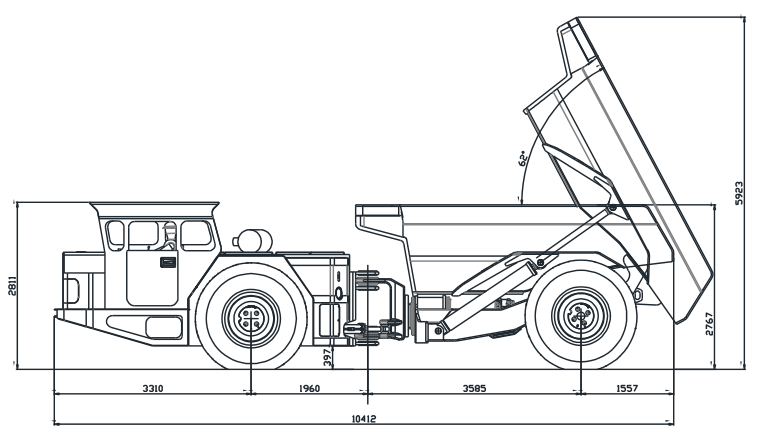 40T Underground Truck